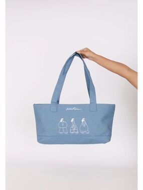 Exclusive FashioNica Fest Denim Zip East West Tote